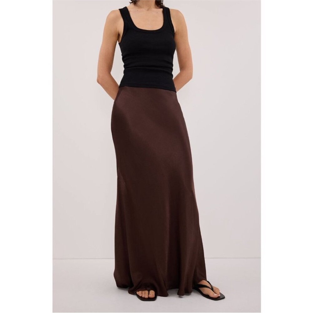 DISSH CHARLIE SKIRT IN BITTER CHOCOLATE